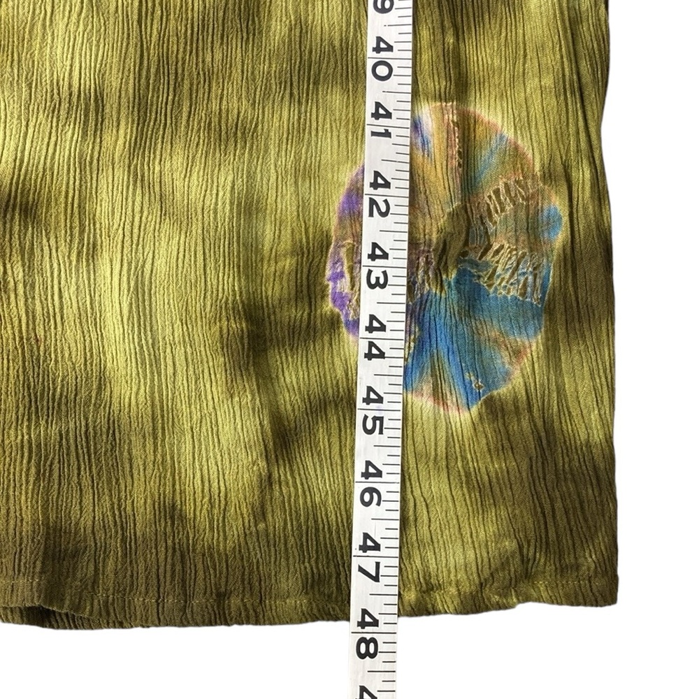 Boutique Olive Moss Green Tie Dye Maxi Dress - Picture 8 of 10